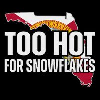 Too Hot For Snowflakes Florida Flag Map State Funny Saying Impact Tech Backpack