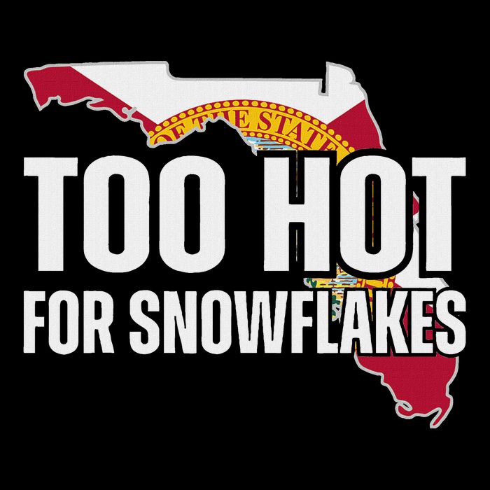 Too Hot For Snowflakes Florida Flag Map State Funny Saying Impact Tech Backpack