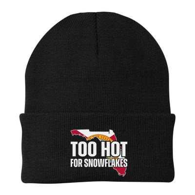 Too Hot For Snowflakes Florida Flag Map State Funny Saying Beanie