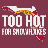Too Hot For Snowflakes Florida Flag Map State Funny Saying 16oz Travel Tumbler