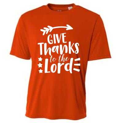 Thanksgiving Holiday Funny Gift Give Thanks To The Lord Gift Cooling Performance Crew T-Shirt