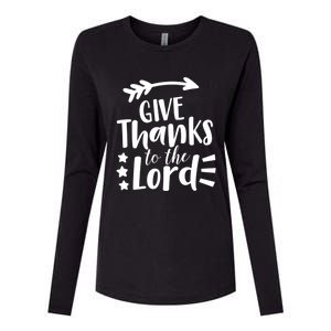 Thanksgiving Holiday Funny Gift Give Thanks To The Lord Gift Womens Cotton Relaxed Long Sleeve T-Shirt