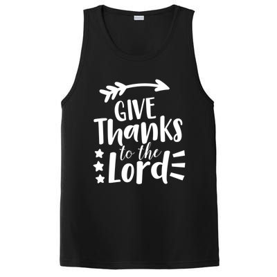 Thanksgiving Holiday Funny Gift Give Thanks To The Lord Gift PosiCharge Competitor Tank