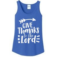 Thanksgiving Holiday Funny Gift Give Thanks To The Lord Gift Ladies Essential Tank