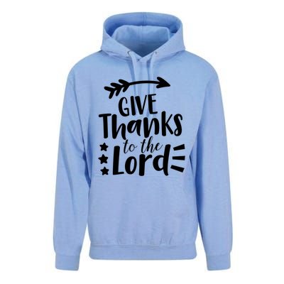 Thanksgiving Holiday Funny Gift Give Thanks To The Lord Gift Unisex Surf Hoodie