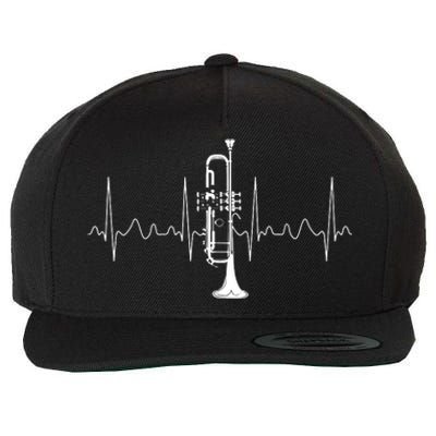 Trumpeter Heartbeat Gift Musical Instrument Trumpet Wool Snapback Cap