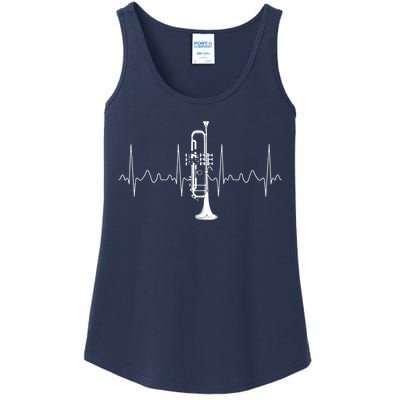 Trumpeter Heartbeat Gift Musical Instrument Trumpet Ladies Essential Tank