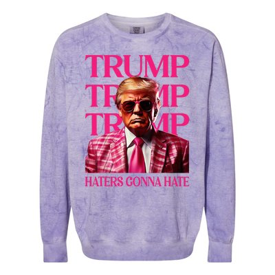 Trump Haters Gonna Hate Colorblast Crewneck Sweatshirt