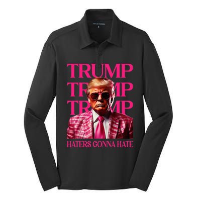 Trump Haters Gonna Hate Silk Touch Performance Long Sleeve Polo