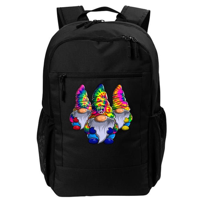 Three Hippie Gnomes Peace Gnome Funny Retro Tie Diy Design Daily Commute Backpack