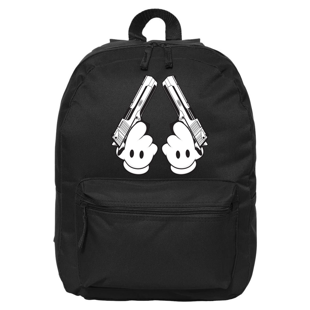 Toon Hand Guns Cartoon 16 in Basic Backpack