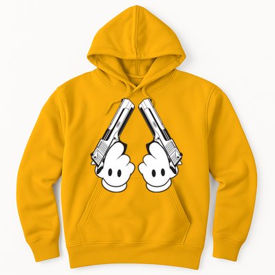 Toon Hand Guns Cartoon Hoodie