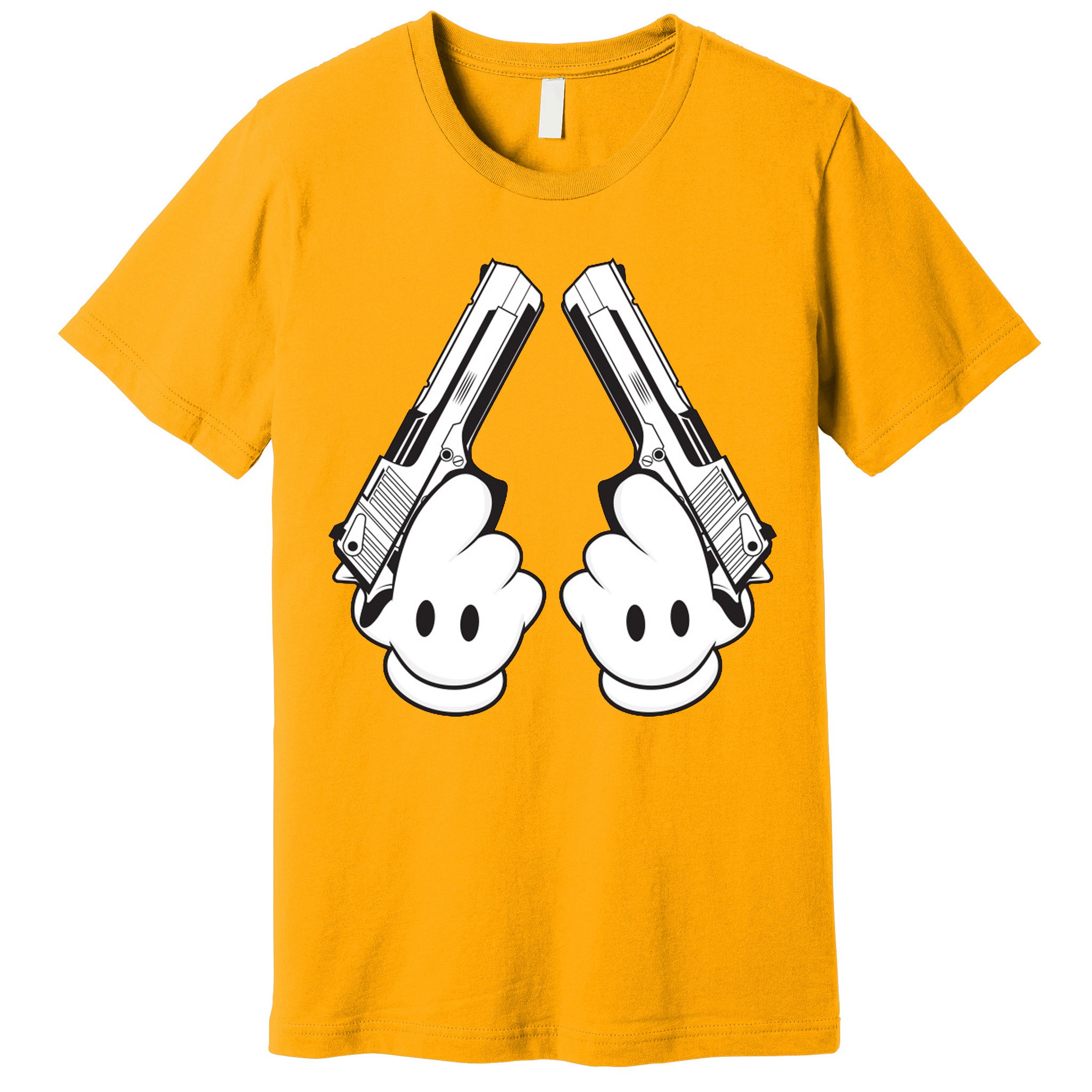 Toon Hand Guns Cartoon Premium T-Shirt