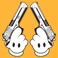 Toon Hand Guns Cartoon Visor