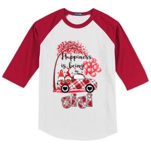 Truck Heart Gift Kids Colorblock Raglan Jersey