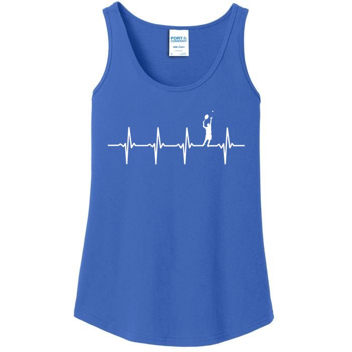 Tennis Heartbeat Gift For Tennis Players Gift Ladies Essential Tank