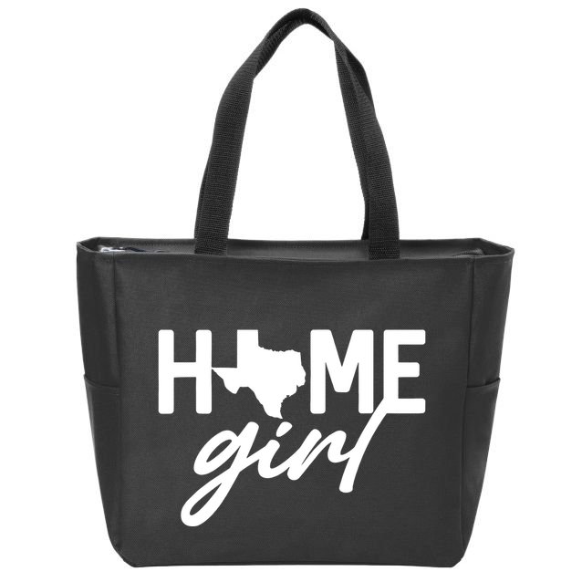 Texas Home Girl Zip Tote Bag
