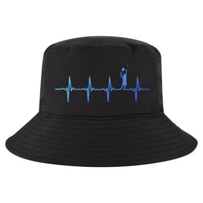 Tennis Heartbeat Gift For Tennis Players Gift Cool Comfort Performance Bucket Hat