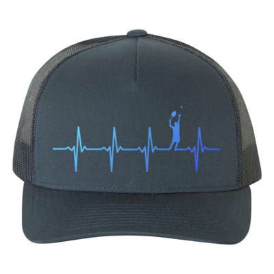 Tennis Heartbeat Gift For Tennis Players Gift Yupoong Adult 5-Panel Trucker Hat