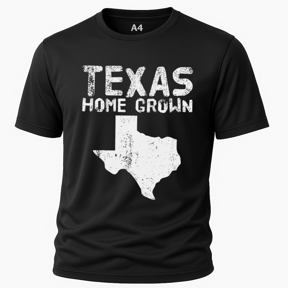 Texas Home Grown Distressed. Texas Native. Texas Born. Tx Cooling Performance Crew T-Shirt