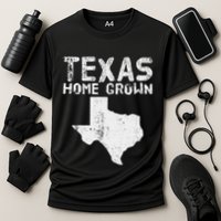 Texas Home Grown Distressed. Texas Native. Texas Born. Tx Cooling Performance Crew T-Shirt