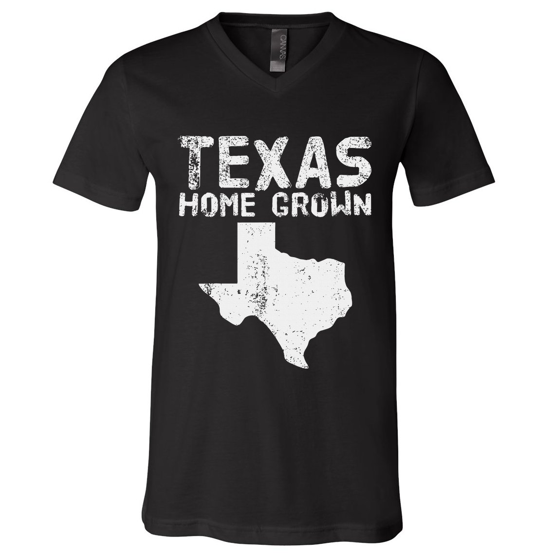 Texas Home Grown Distressed. Texas Native. Texas Born. Tx V-Neck T-Shirt