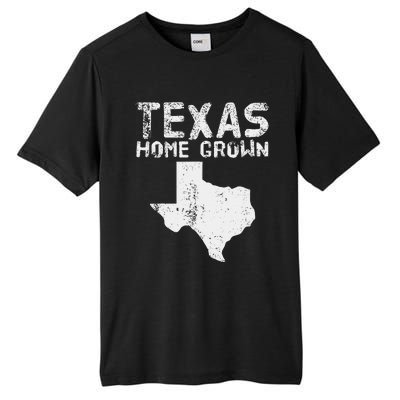 Texas Home Grown Distressed. Texas Native. Texas Born. Tx Tall Fusion ChromaSoft Performance T-Shirt