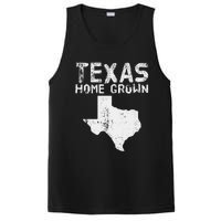 Texas Home Grown Distressed. Texas Native. Texas Born. Tx PosiCharge Competitor Tank