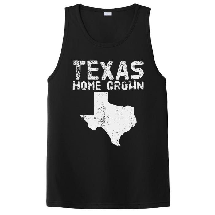 Texas Home Grown Distressed. Texas Native. Texas Born. Tx PosiCharge Competitor Tank