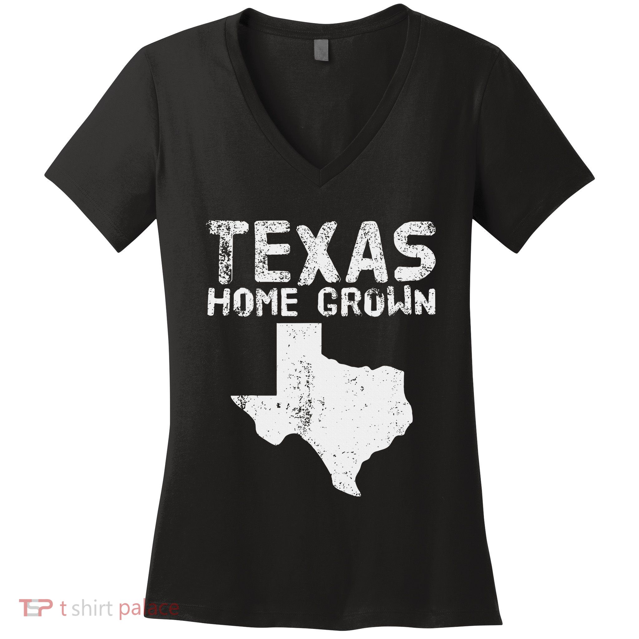 Texas Home Grown Distressed. Texas Native. Texas Born. Tx Women's V-Neck T-Shirt