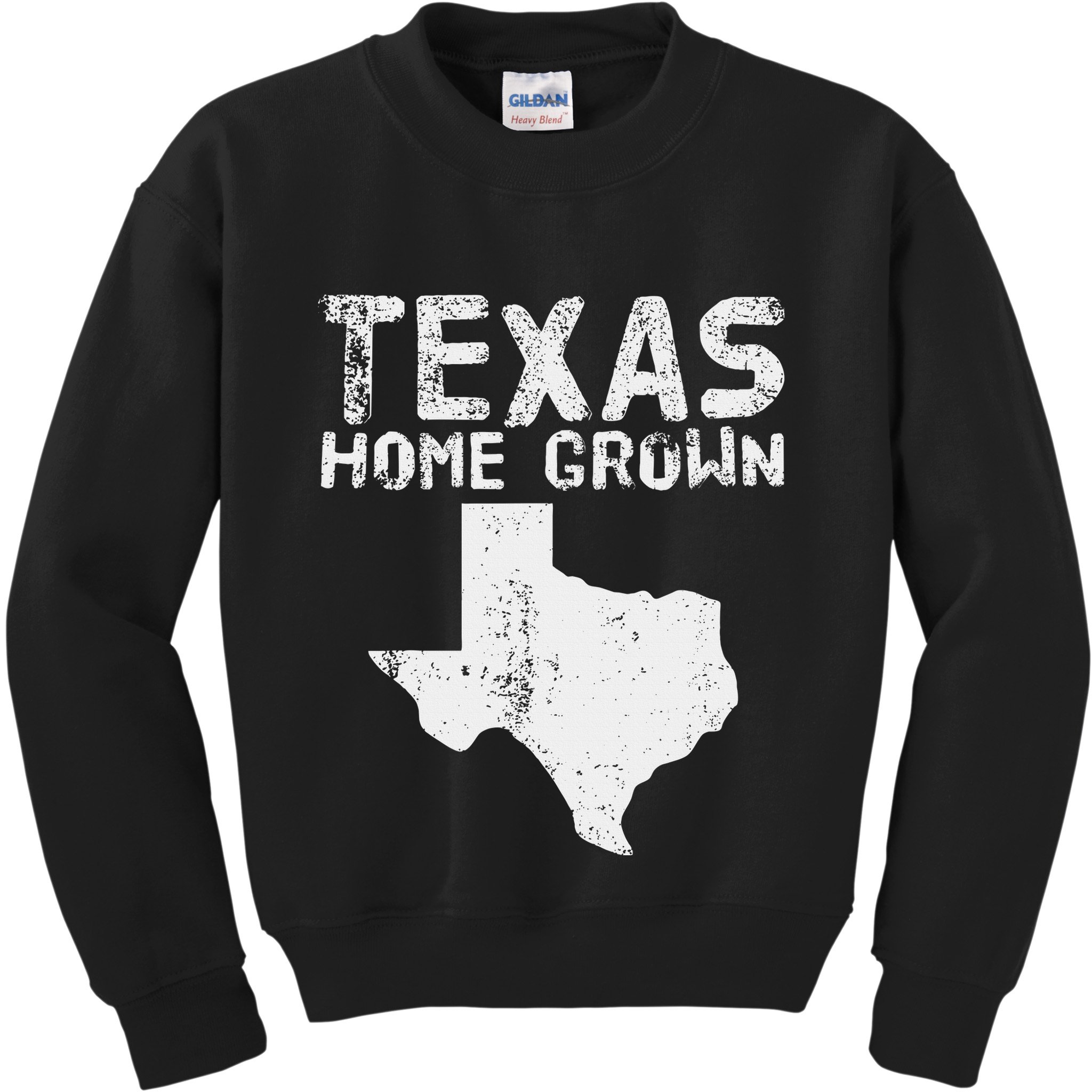 Texas Home Grown Distressed. Texas Native. Texas Born. Tx Kids Sweatshirt
