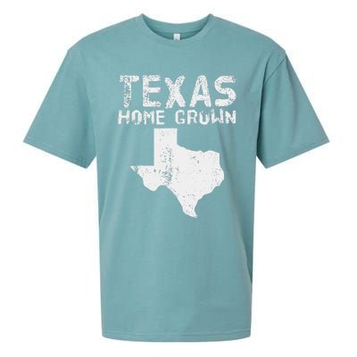 Texas Home Grown Distressed. Texas Native. Texas Born. Tx Sueded Cloud Jersey T-Shirt