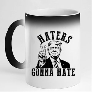 Trump Haters Gonna Hate 11oz Black Color Changing Mug