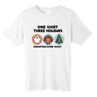 Triple Holiday Ghost Turkey & Tree Budgetfriendly Tall Fusion ChromaSoft Performance T-Shirt