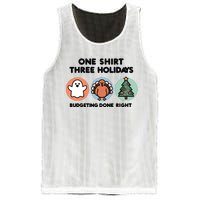 Triple Holiday Ghost Turkey & Tree Budgetfriendly Mesh Reversible Basketball Jersey Tank