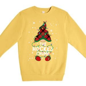 The Hockey Gnome Family Matching Group Christmas Pajama Gift Premium Crewneck Sweatshirt