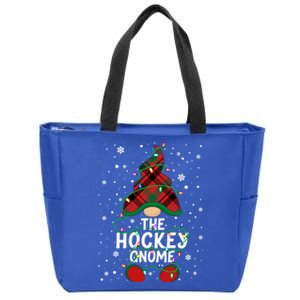 The Hockey Gnome Family Matching Group Christmas Pajama Gift Zip Tote Bag