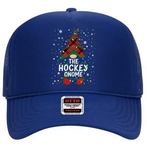 The Hockey Gnome Family Matching Group Christmas Pajama Gift High Crown Mesh Back Trucker Hat