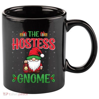The Hostess Gnome Xmas Holiday Christmas Party Hostess Gift 11oz C Handle Ceramic Mug
