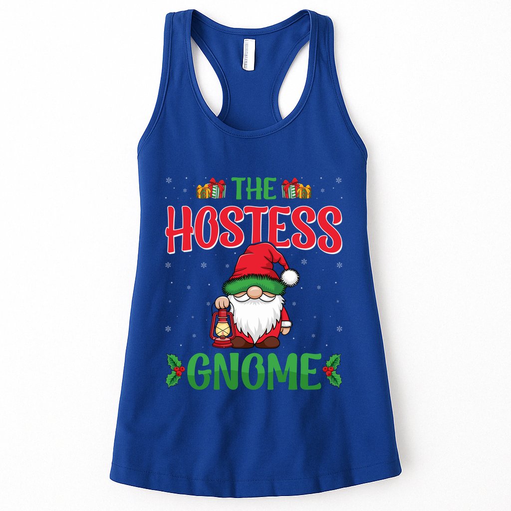 The Hostess Gnome Xmas Holiday Christmas Party Hostess Gift Womens Tank Top