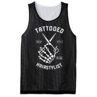 Tattooed Hairstylist Gift For Hairdresser Mesh Reversible Basketball Jersey Tank