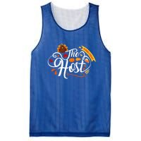 Thanksgiving Host Gobble Squad Turkey Funny Gift Great Gift Mesh Reversible Basketball Jersey Tank