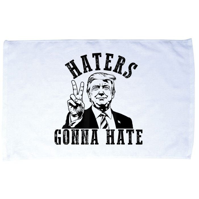 Trump Haters Gonna Hate President Donald Trump Microfiber Hand Towel