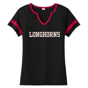 Texas Horns Game Day Football Ladies Halftime Notch Neck Tee