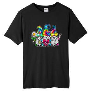 THREE HIPPIE GNOMES Groovy Peace Love Gnomies Tall Fusion ChromaSoft Performance T-Shirt