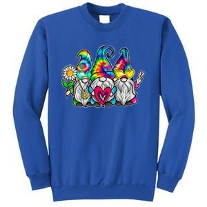 THREE HIPPIE GNOMES Groovy Peace Love Gnomies Sweatshirt