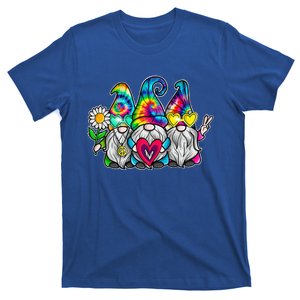 THREE HIPPIE GNOMES Groovy Peace Love Gnomies T-Shirt