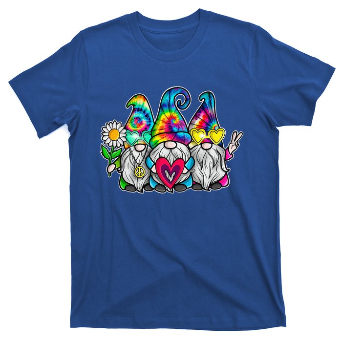 THREE HIPPIE GNOMES Groovy Peace Love Gnomies T-Shirt