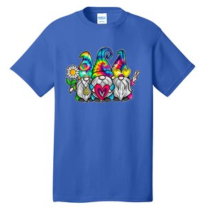 THREE HIPPIE GNOMES Groovy Peace Love Gnomies Tall T-Shirt