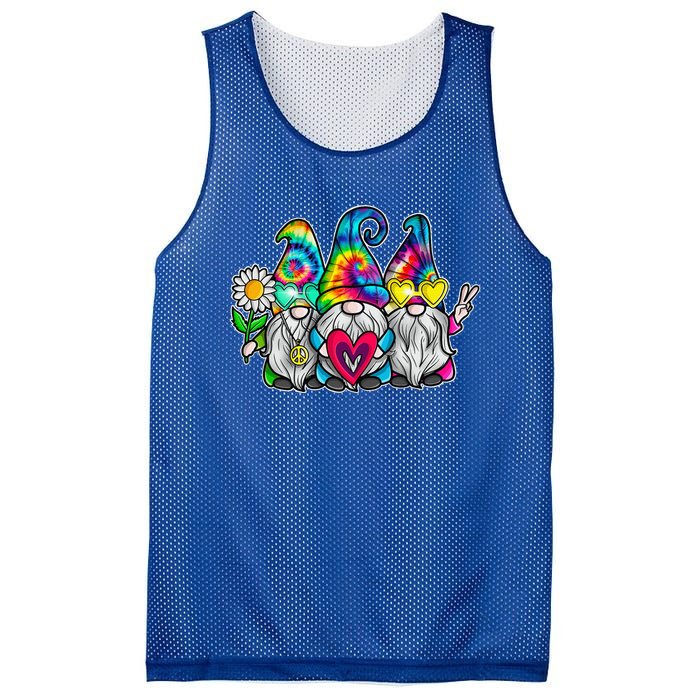 THREE HIPPIE GNOMES Groovy Peace Love Gnomies Mesh Reversible Basketball Jersey Tank